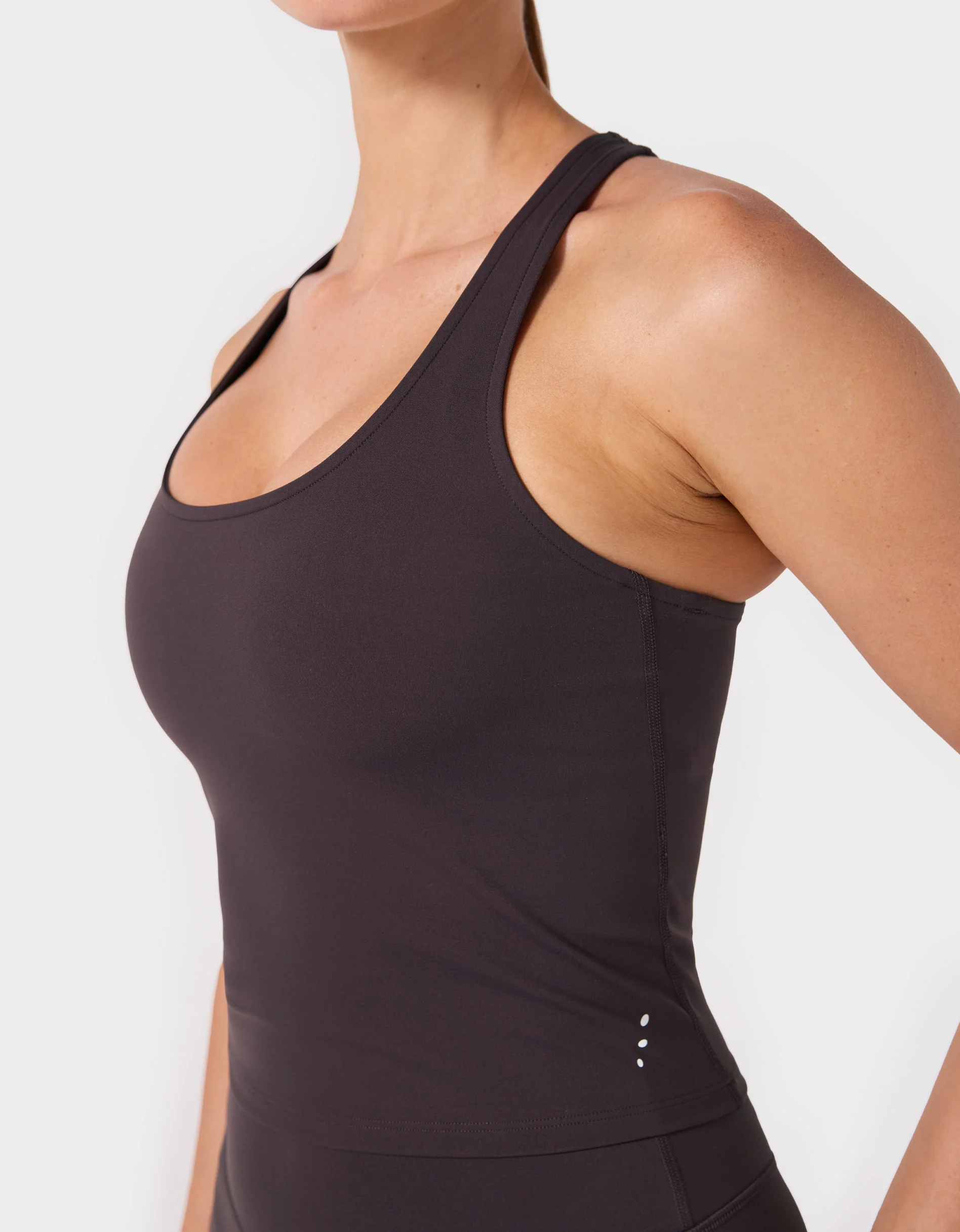 FITform Racer Tank Cherry Choc - Image 2