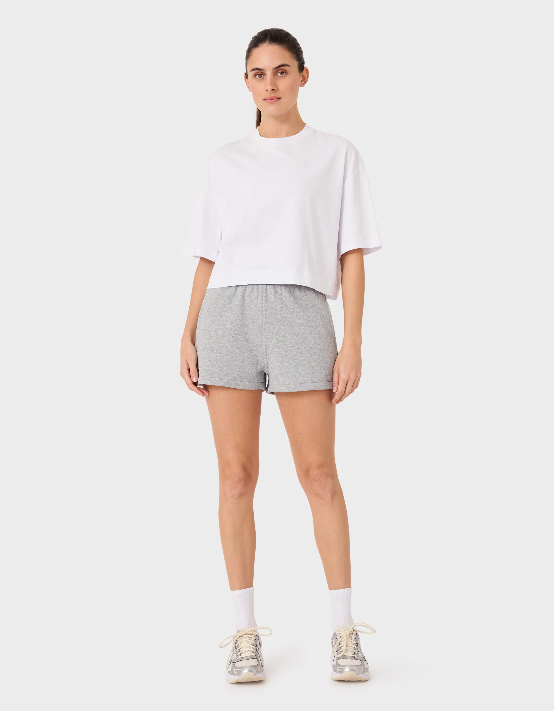 Float Fleece Short Grey Marle - Image 6