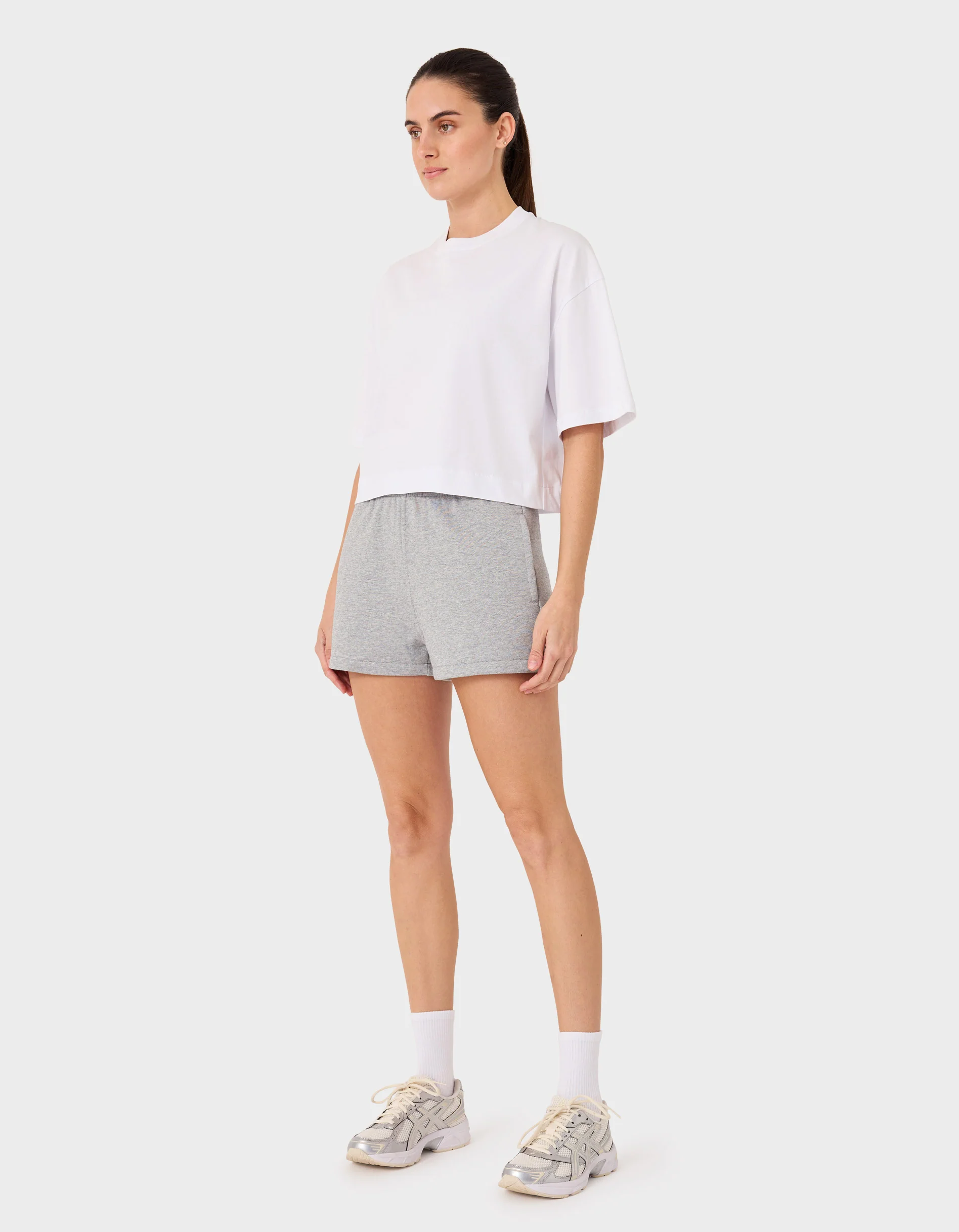 Float Fleece Short Grey Marle - Image 7