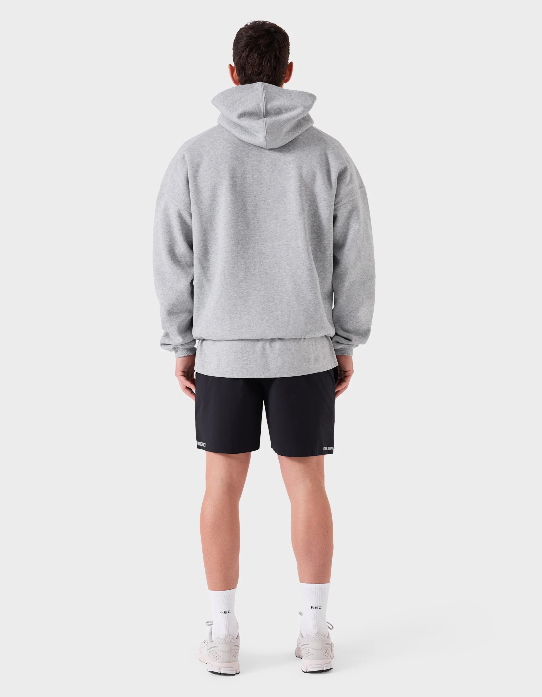 Mass Fleece REC Hood Grey Marle - Image 6