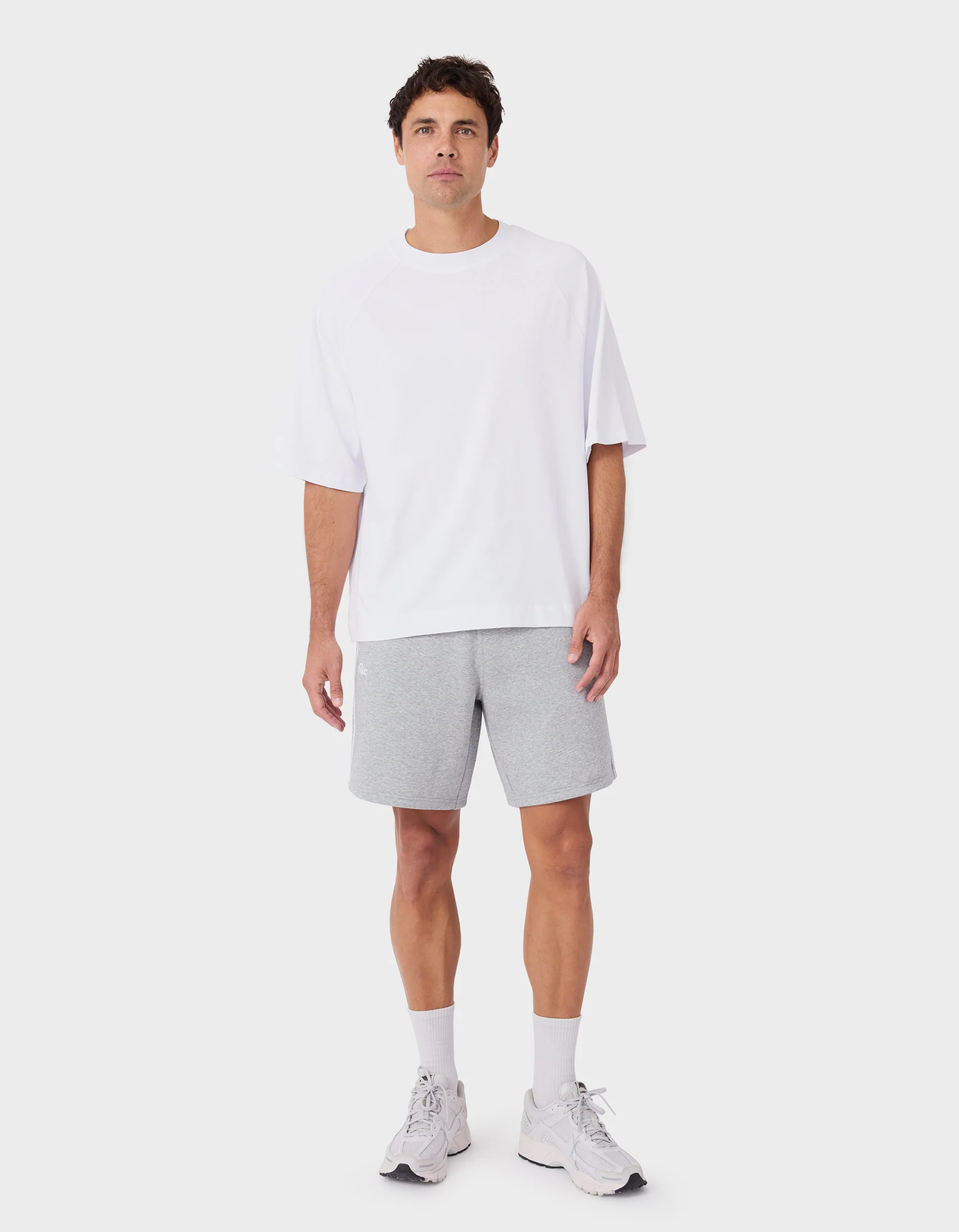 Mass Fleece Short Grey Marle - Image 6