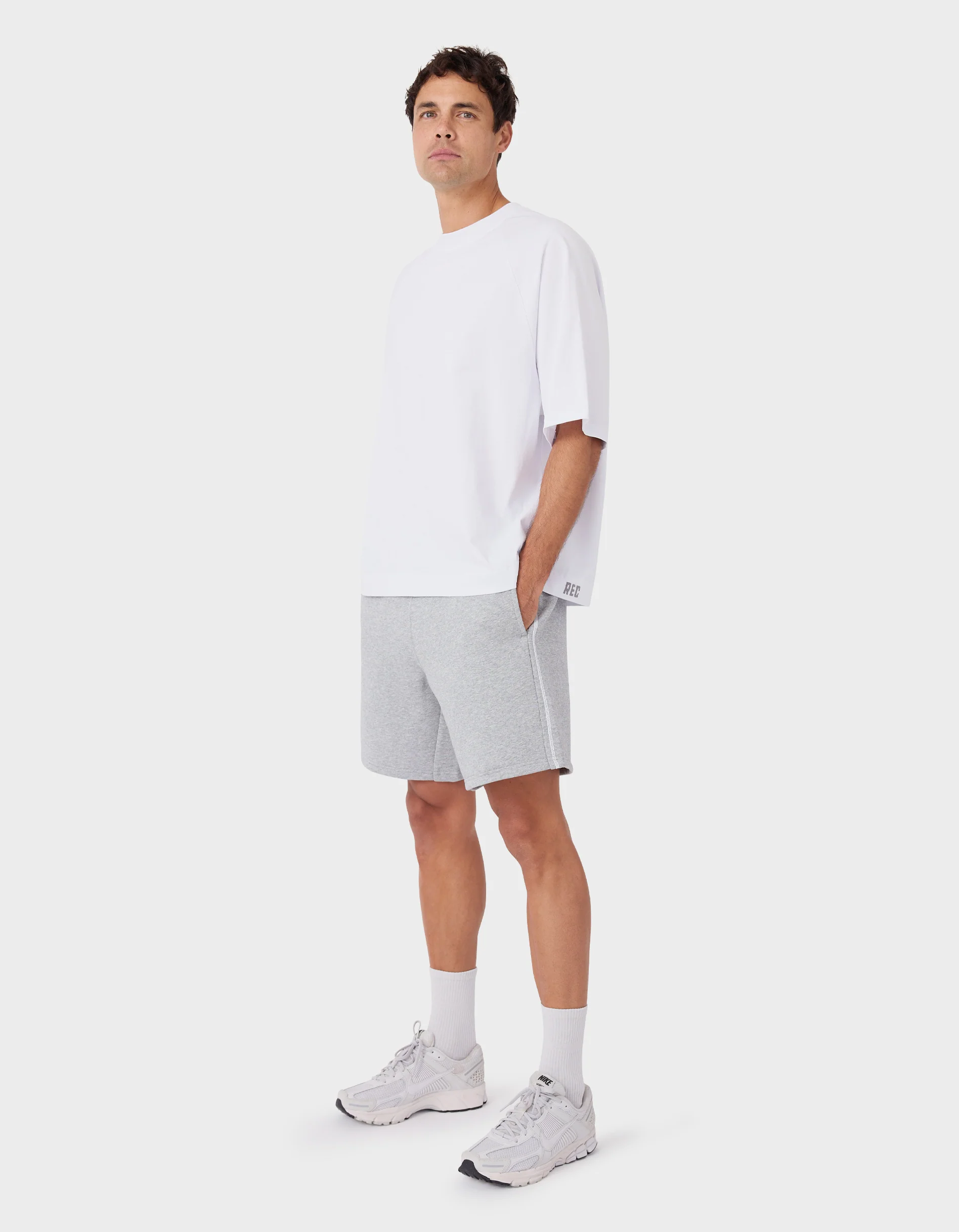 Mass Fleece Short Grey Marle - Image 7