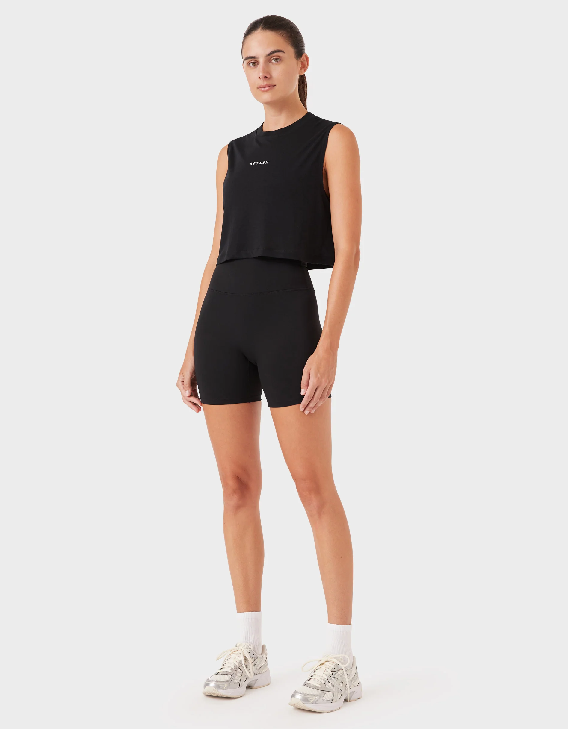 Oxy Float Crop Tank Black - Image 5
