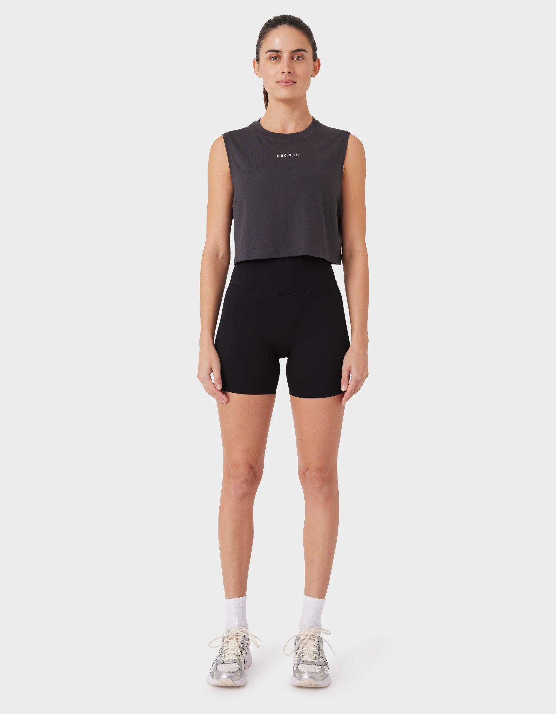 Oxy Float Crop Tank Graphite - Image 6