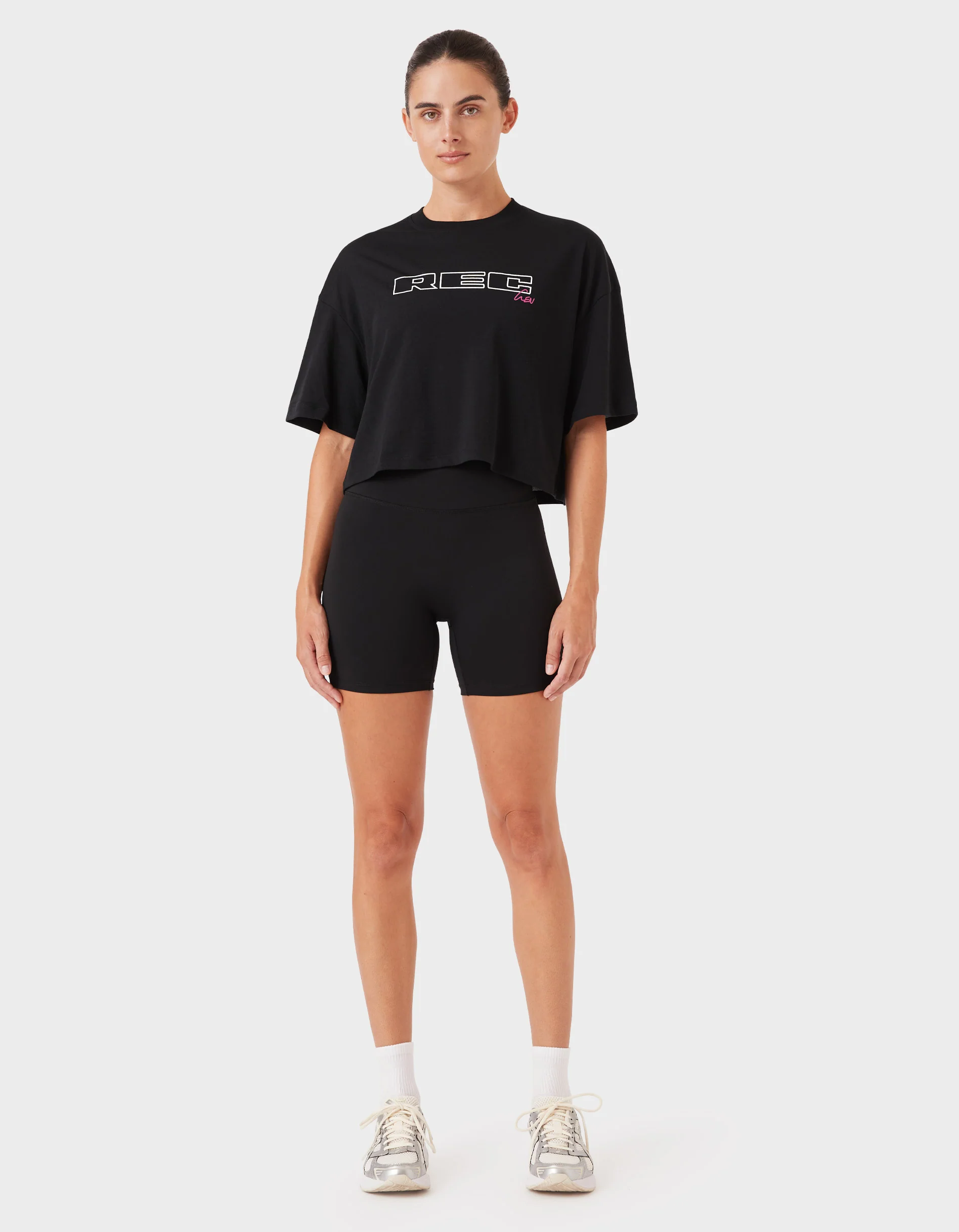 Oxy Float Crop Tee Black - Image 4