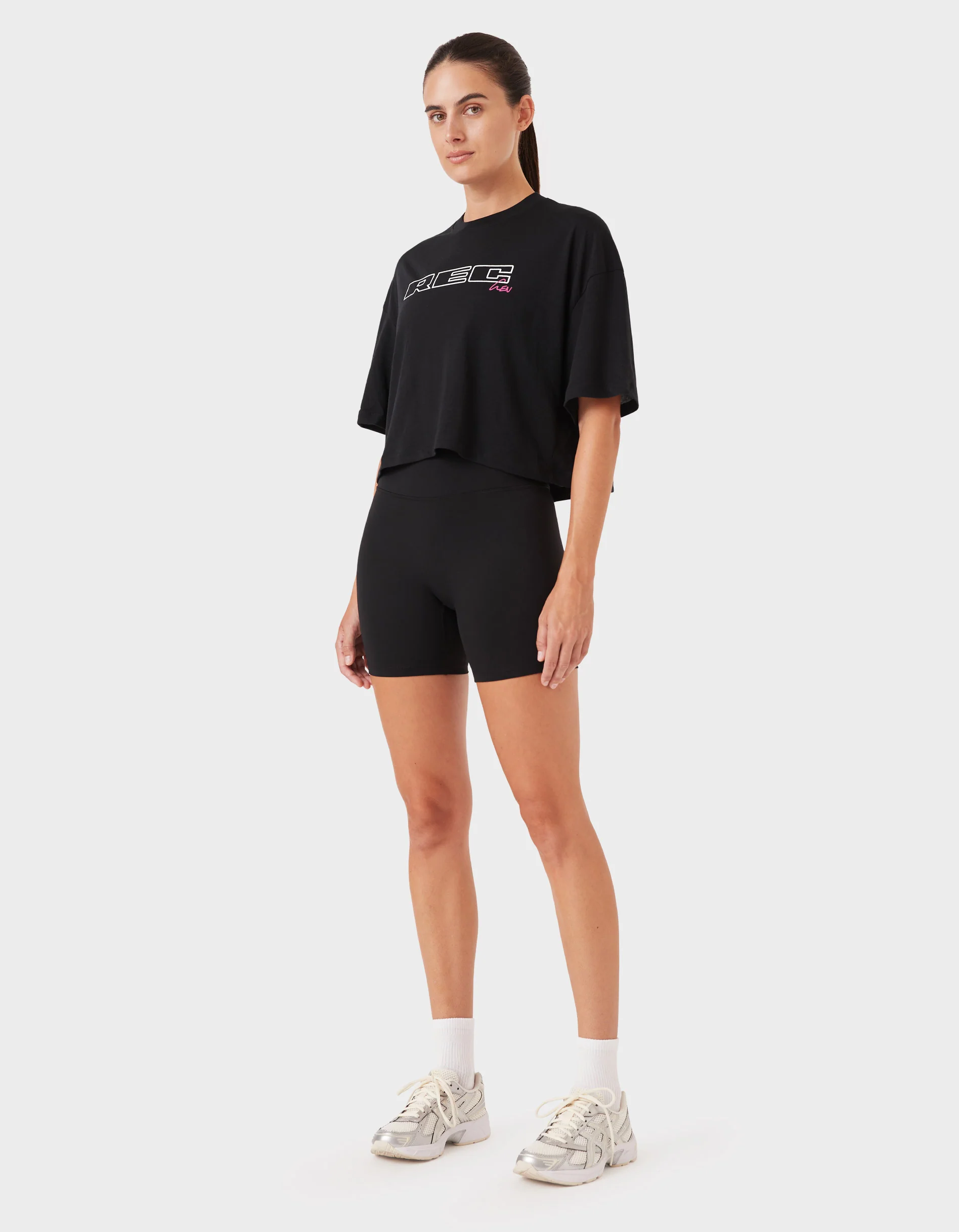 Oxy Float Crop Tee Black - Image 5