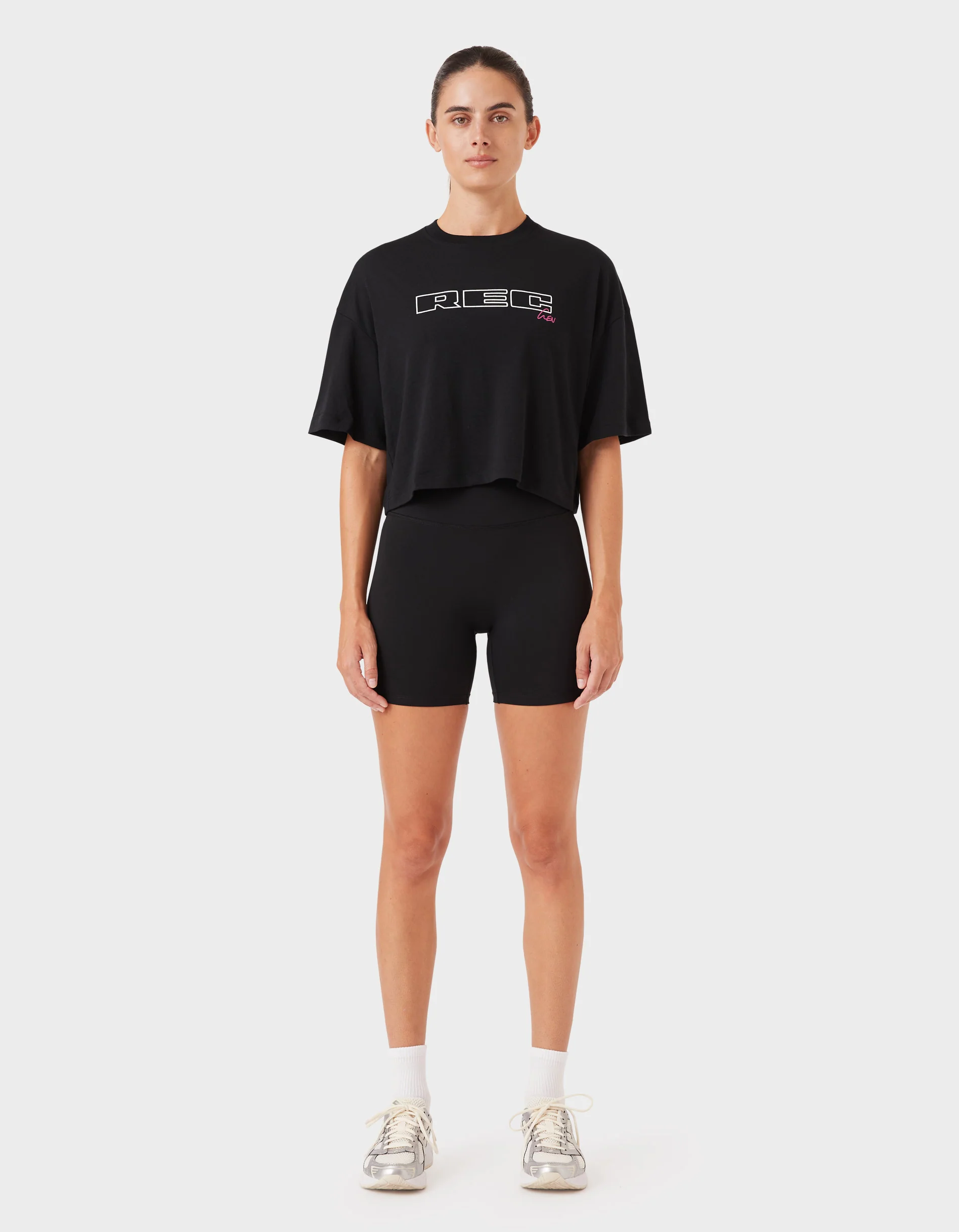 Oxy Float Crop Tee Black - Image 6