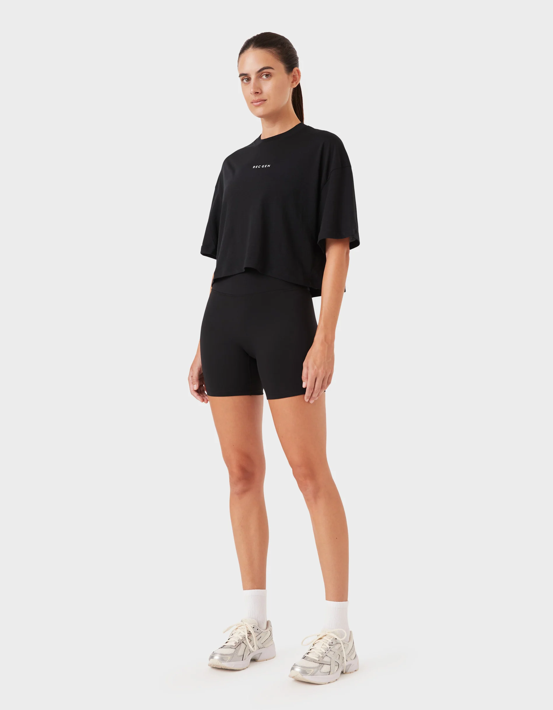 Oxy Float Crop Tee Black - Image 3