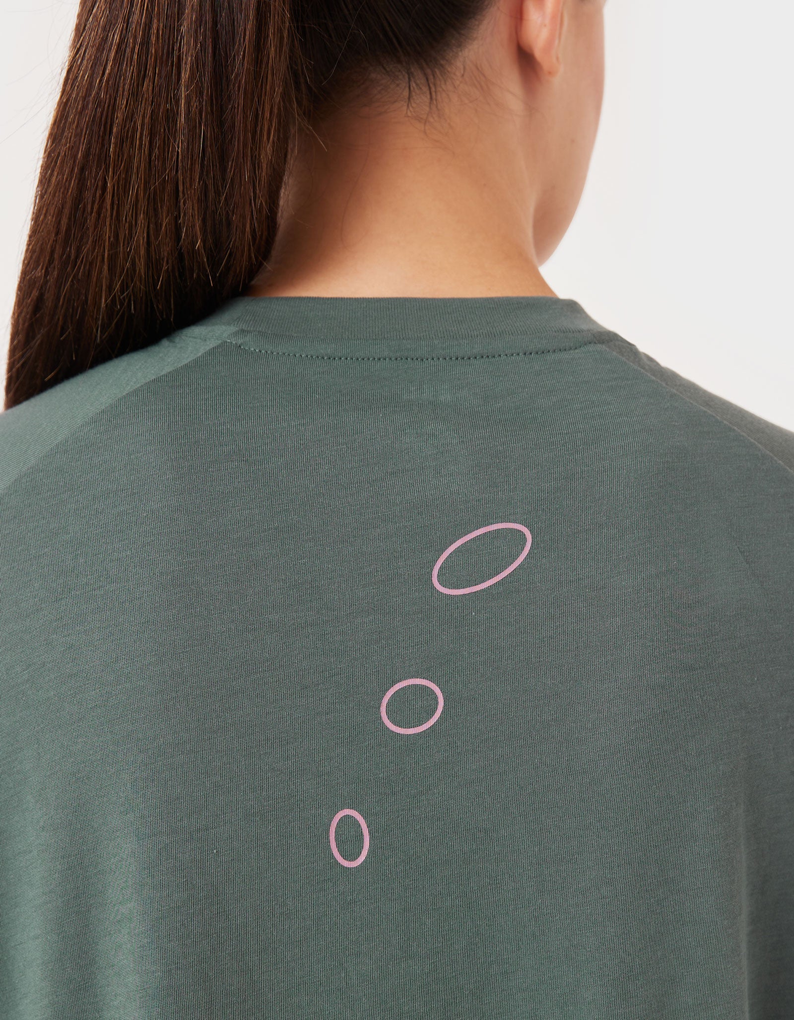 Oxy Float Crop Tee Dk Jade - Image 3