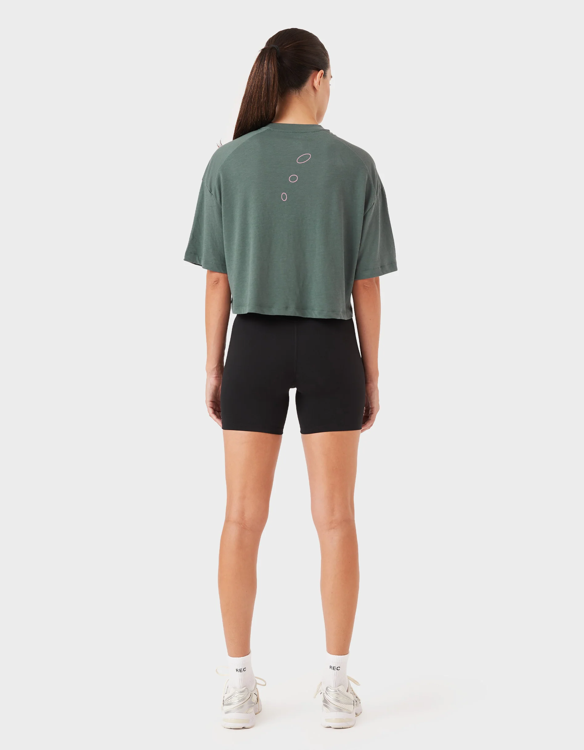 Oxy Float Crop Tee Dk Jade - Image 6