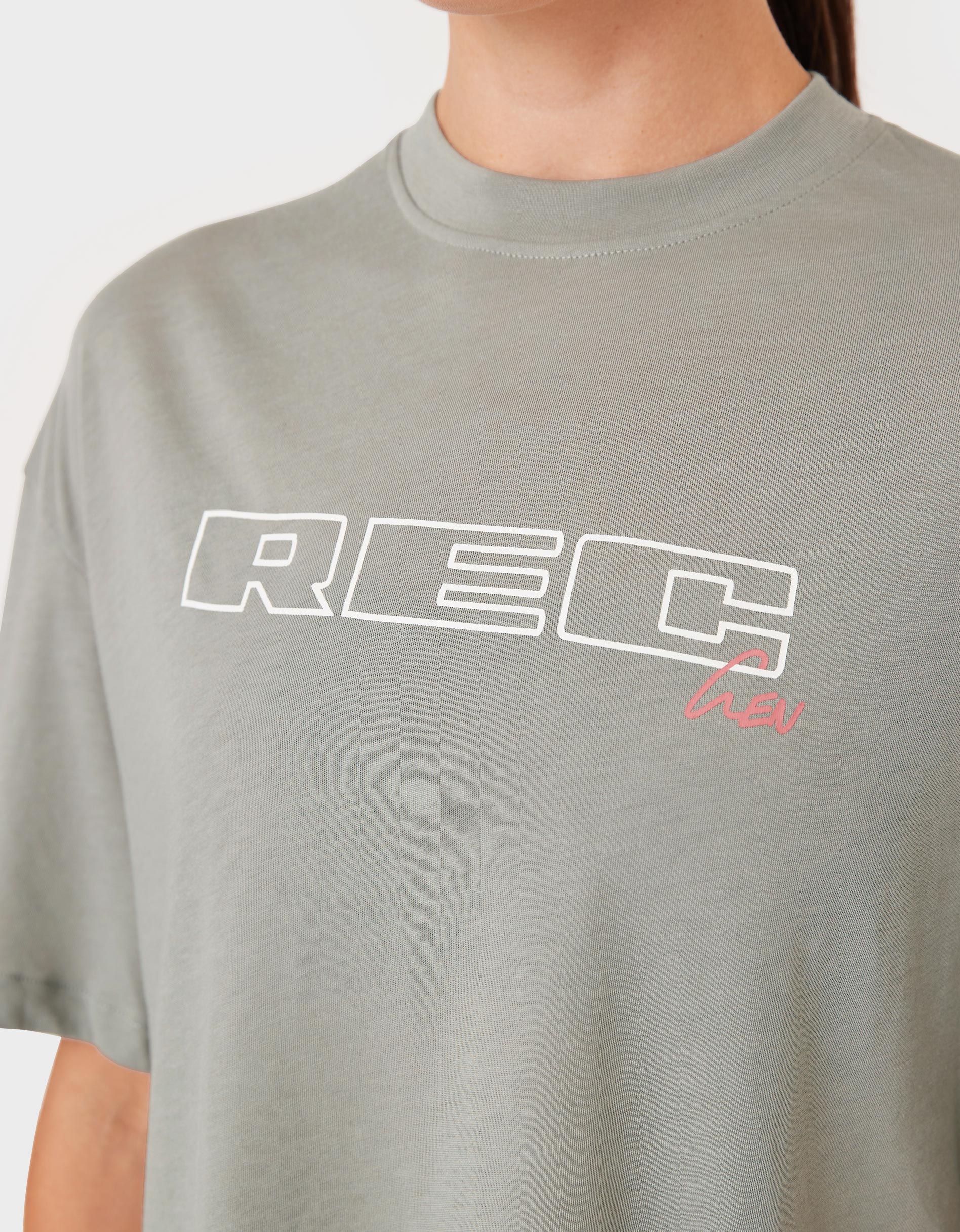Oxy Float Crop Tee Dry Sage - Image 2
