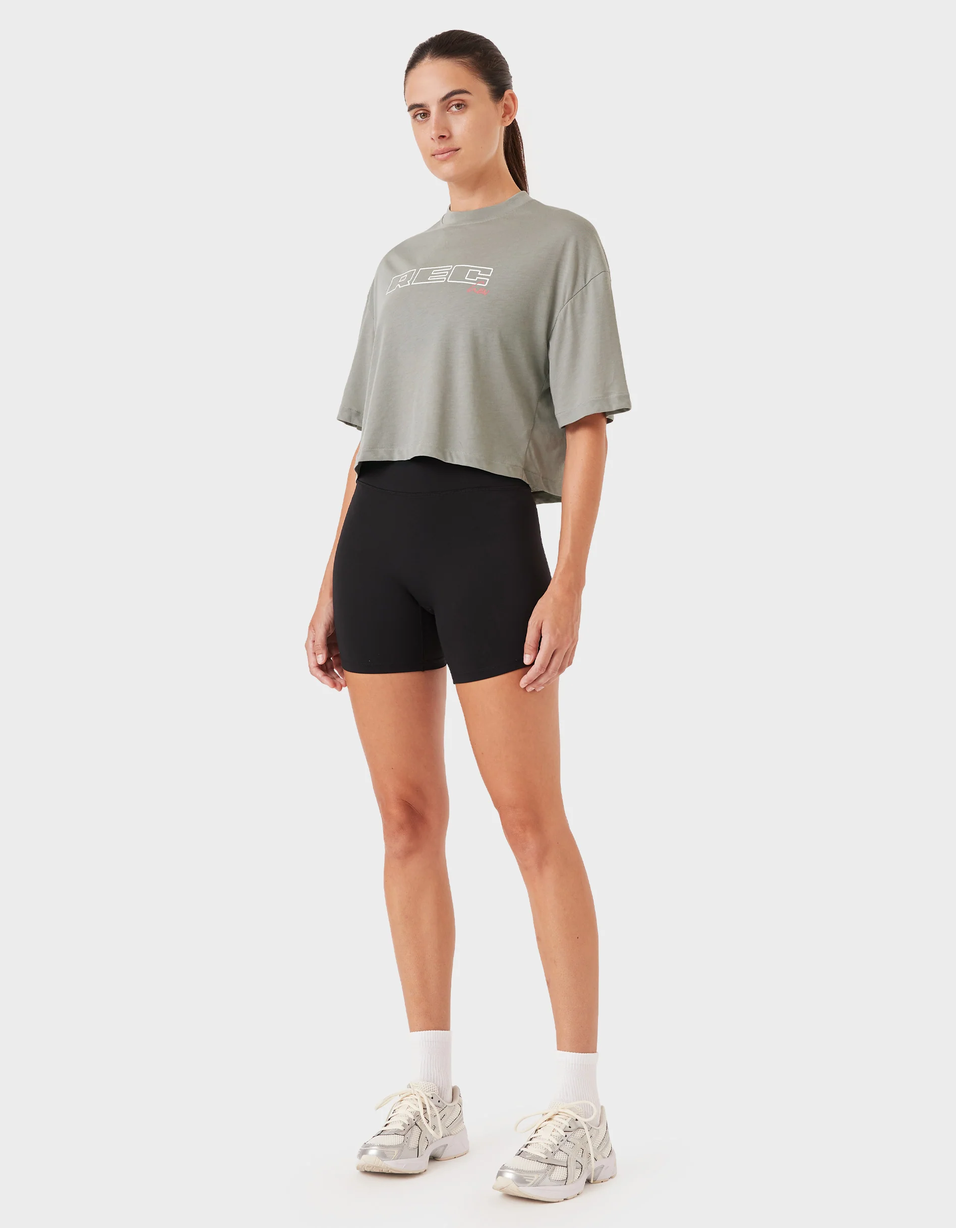 Oxy Float Crop Tee Dry Sage - Image 4
