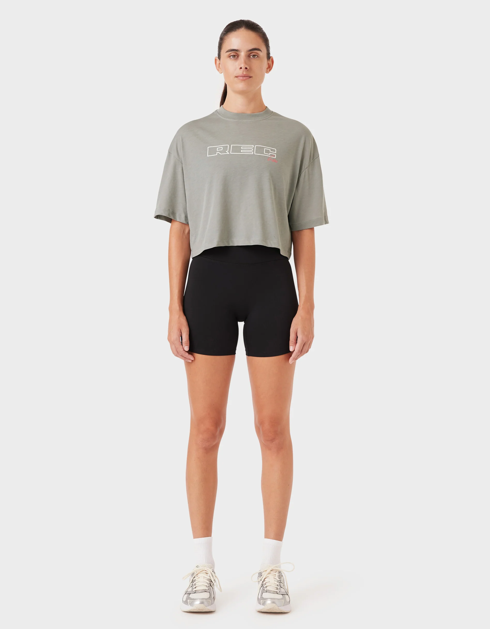 Oxy Float Crop Tee Dry Sage - Image 5