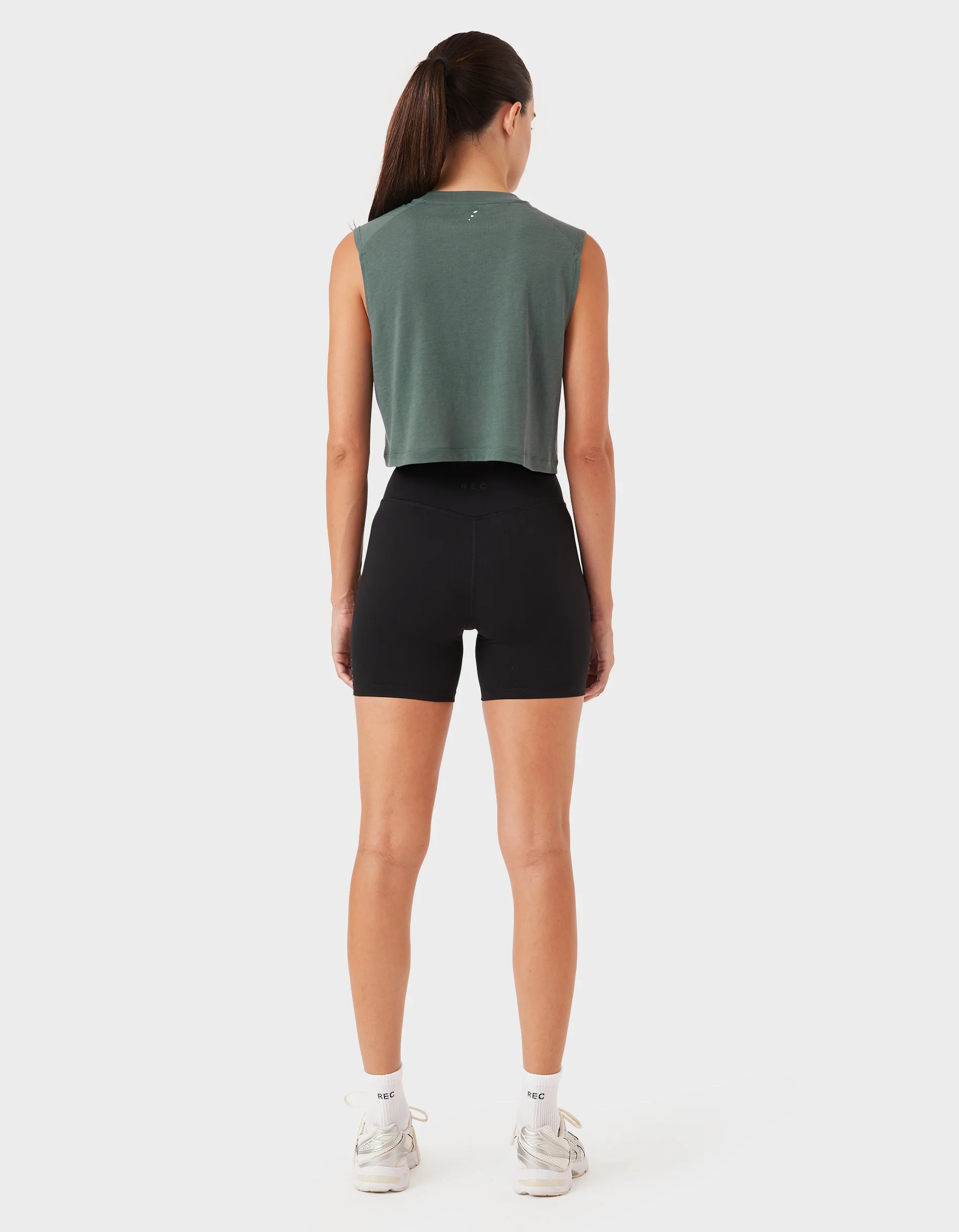 Oxy Float Crop Tank Dk Jade - Image 6