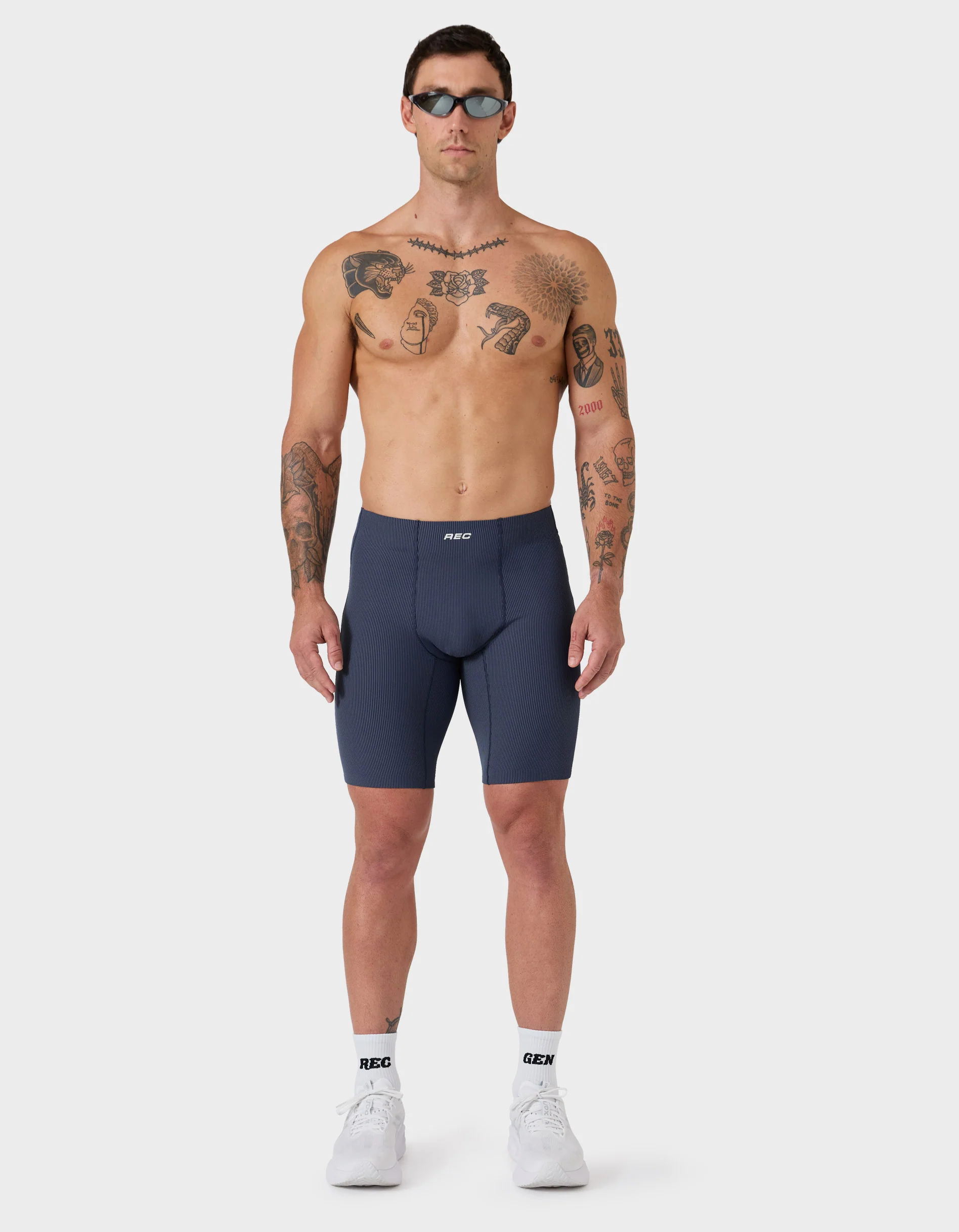 RIB Run/Train Tight Short Navy/Slate - Image 6