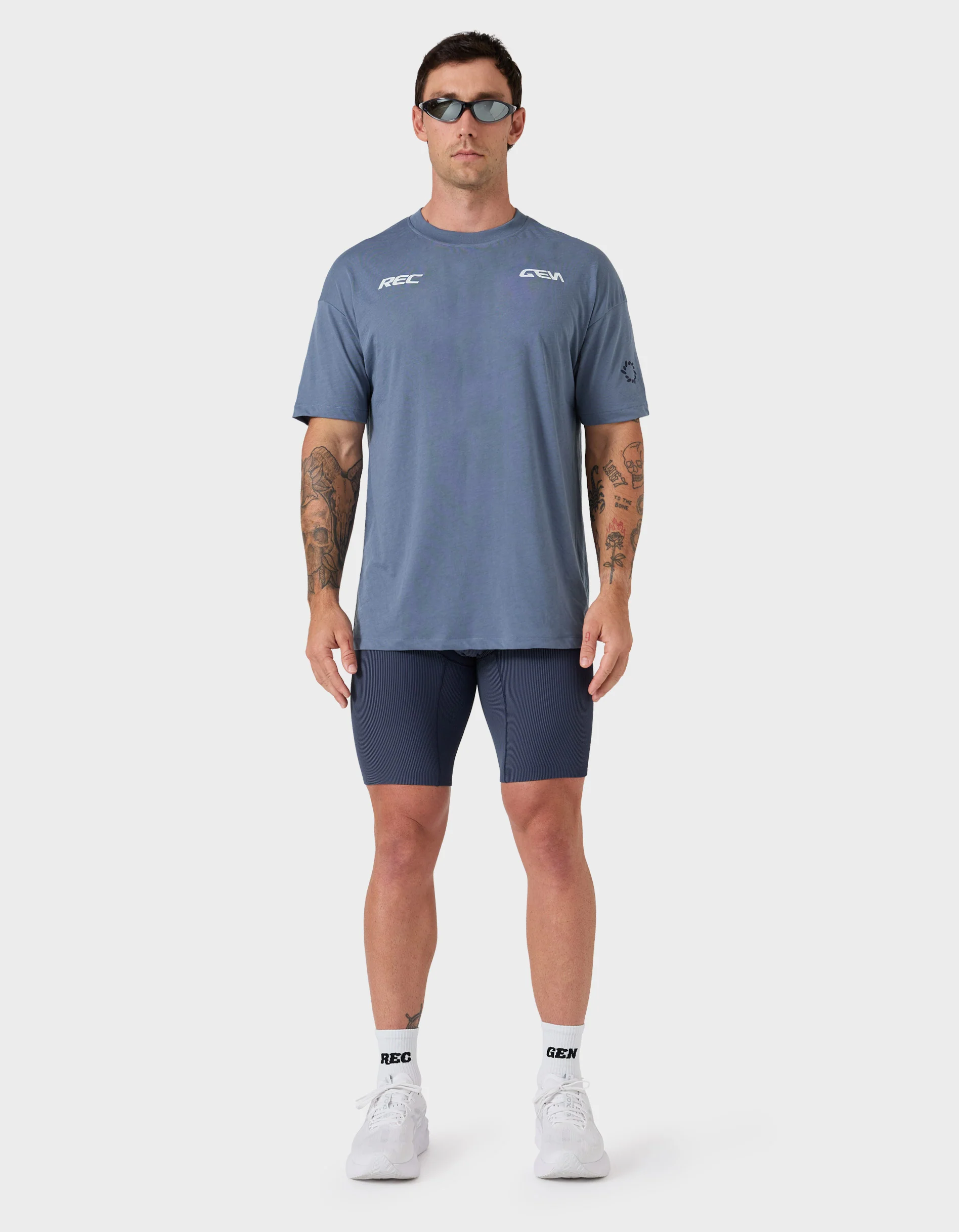 RIB Run/Train Tight Short Navy/Slate - Image 8