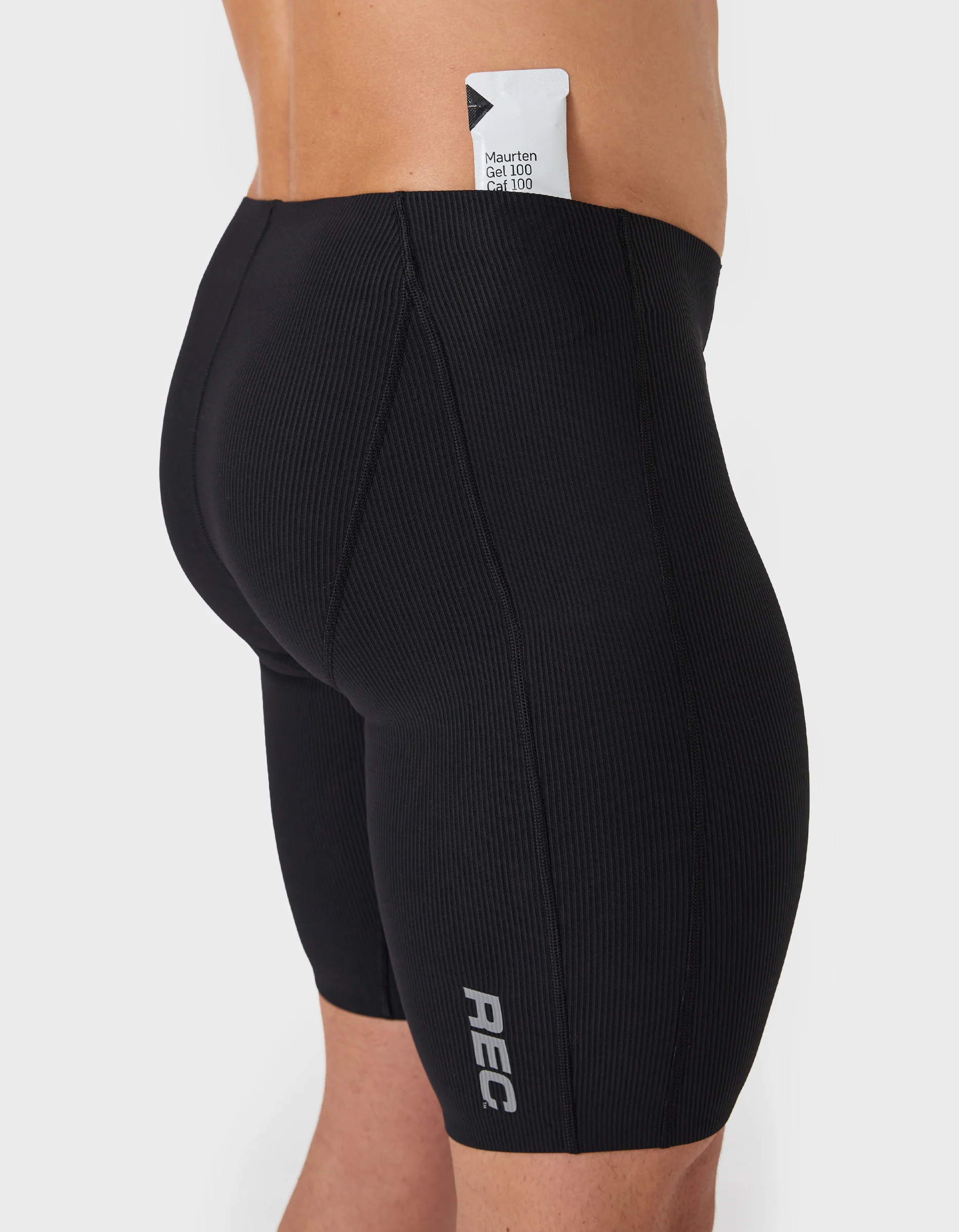 RIB Run/Train Tight Short Black - Image 2