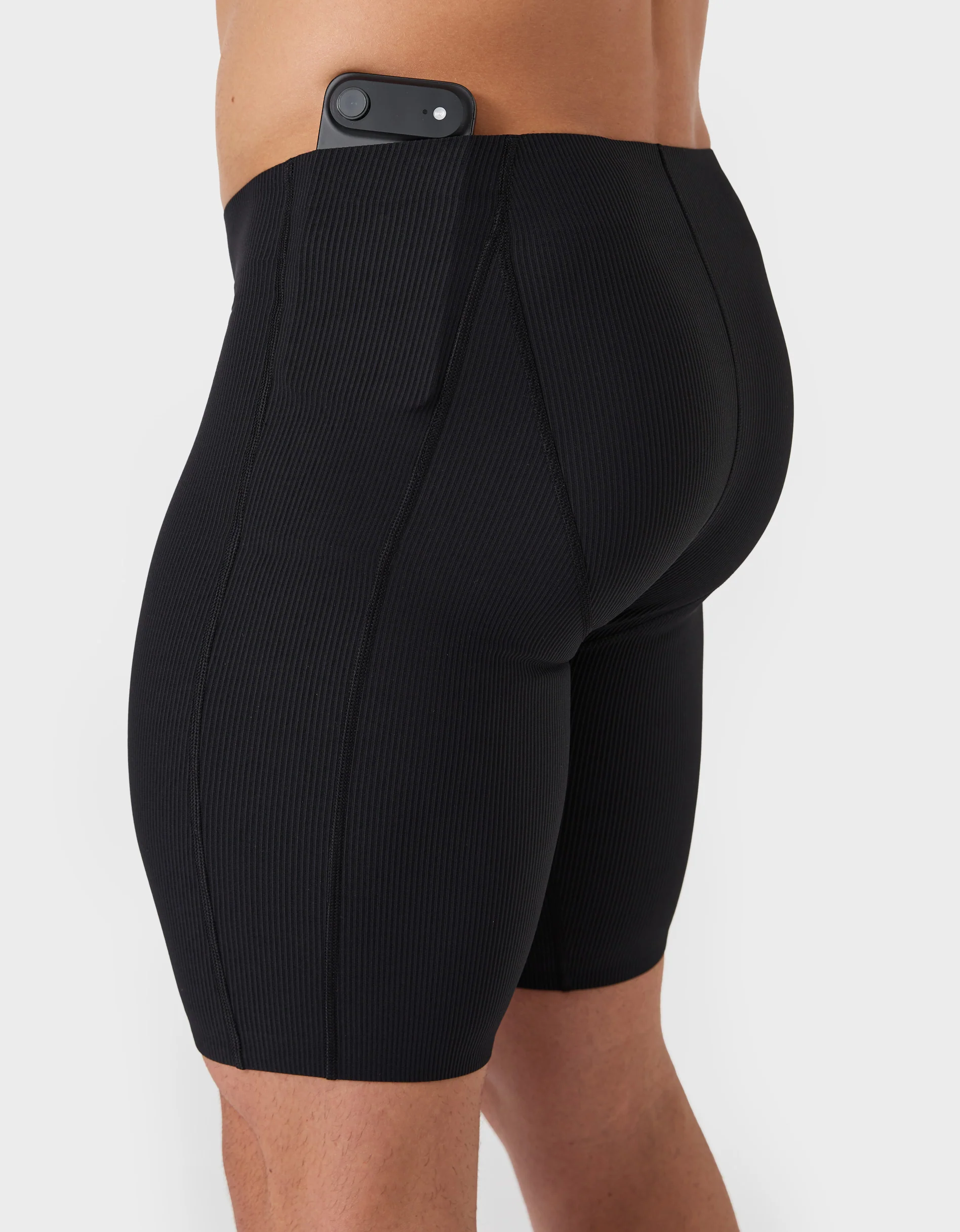 RIB Run/Train Tight Short Black - Image 4