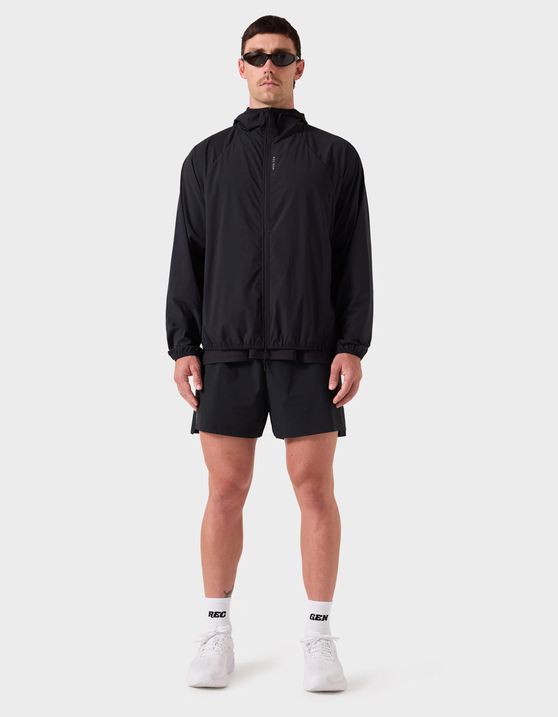 Unisex Tracks Spray Jacket Black - Image 3